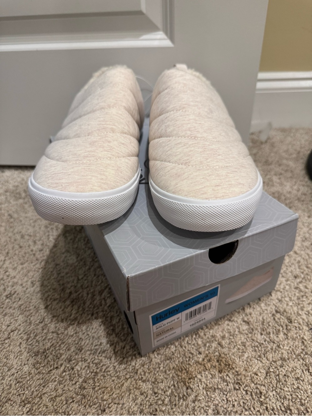 Hurley Natural Arlo Puff W Slip-On Sneakers